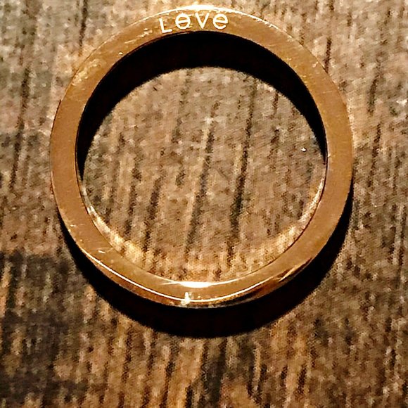 Love Ring Gold Plated SGold Rose Screw Ring - Picture 2 of 7